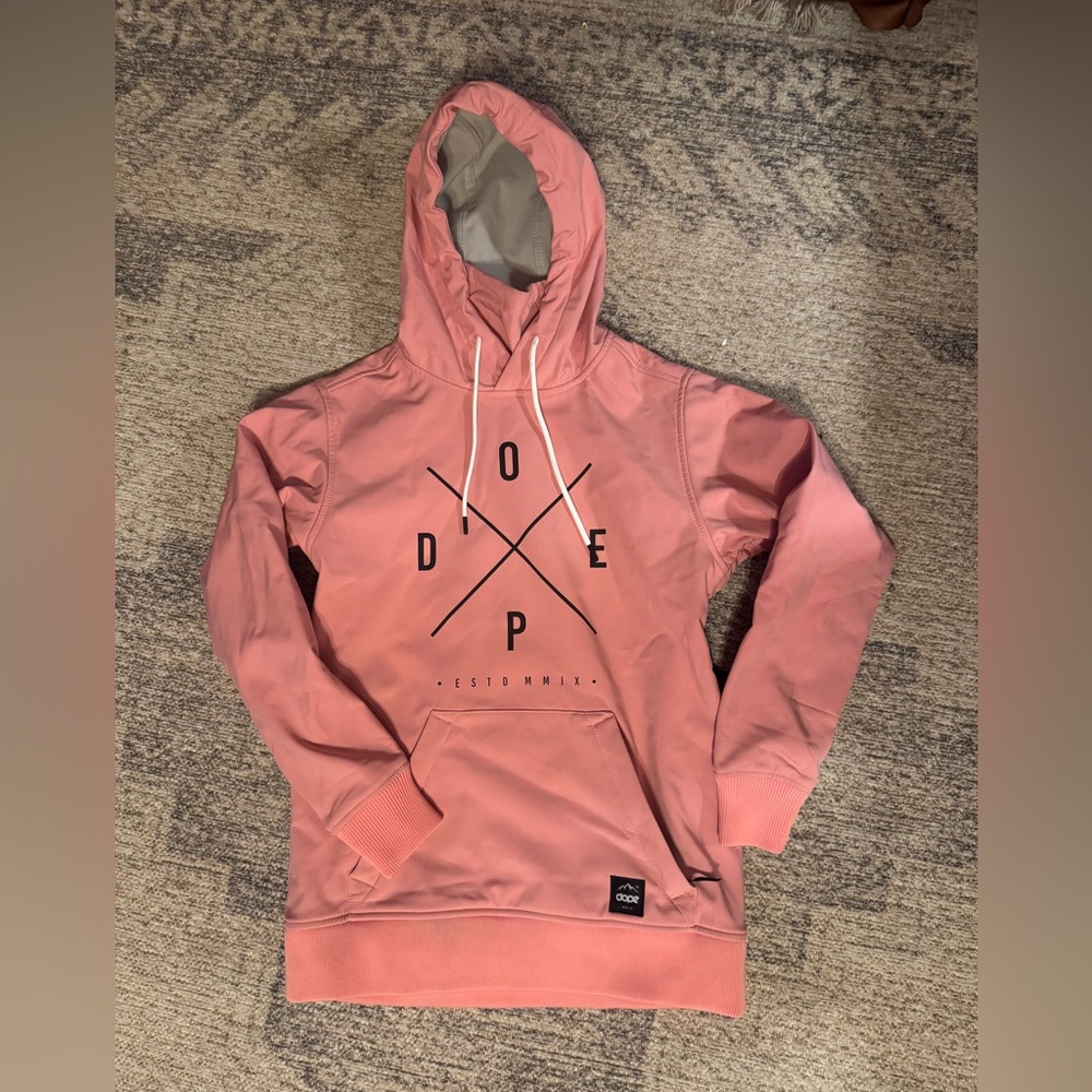 Dope snow SMALL hoodie shell Pink
